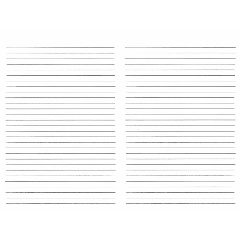 Lined Paper - Booklet Letter