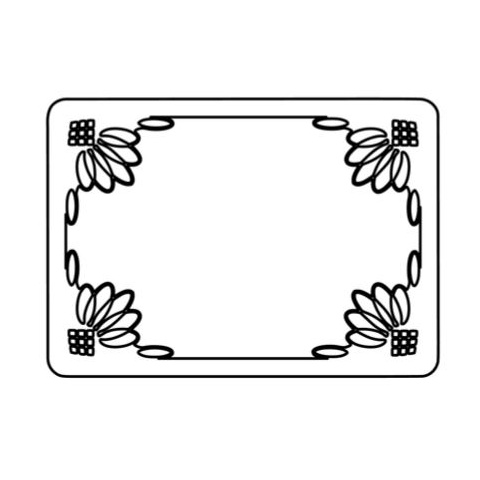 Silhouette Cutting File - Fotorahmen Spitze SHC5